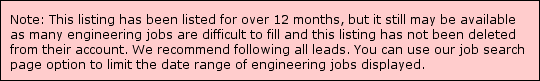 engineer job notice